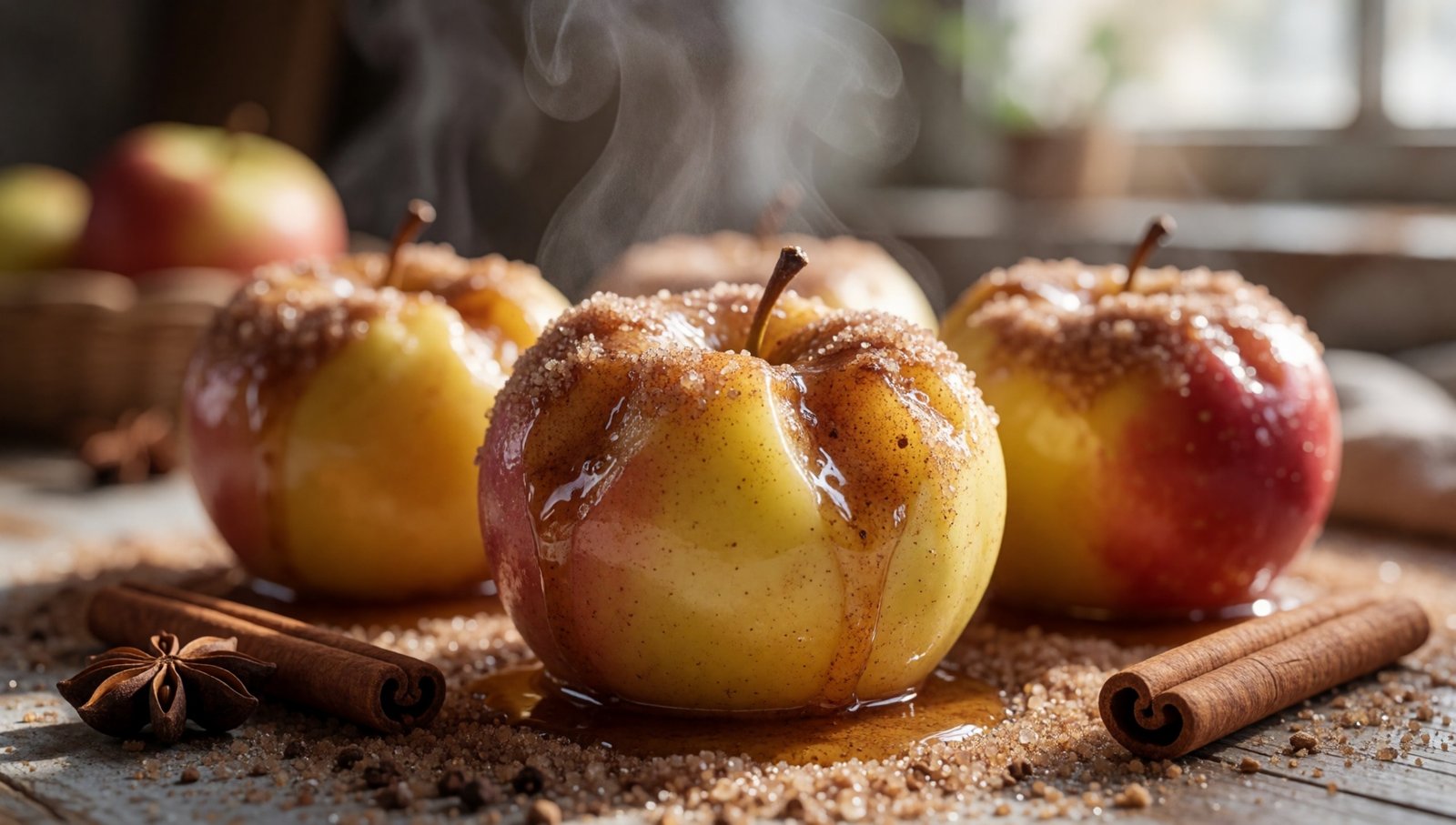 Warm Baked Cinnamon Apples