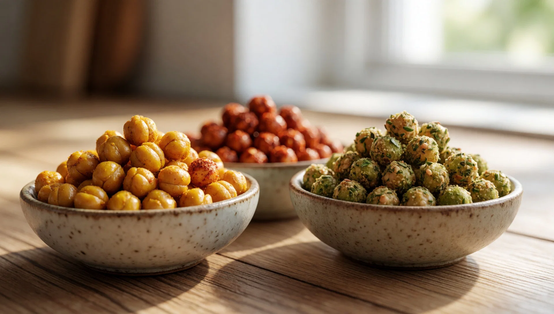 Crispy Roasted Chickpeas (3 Flavors)