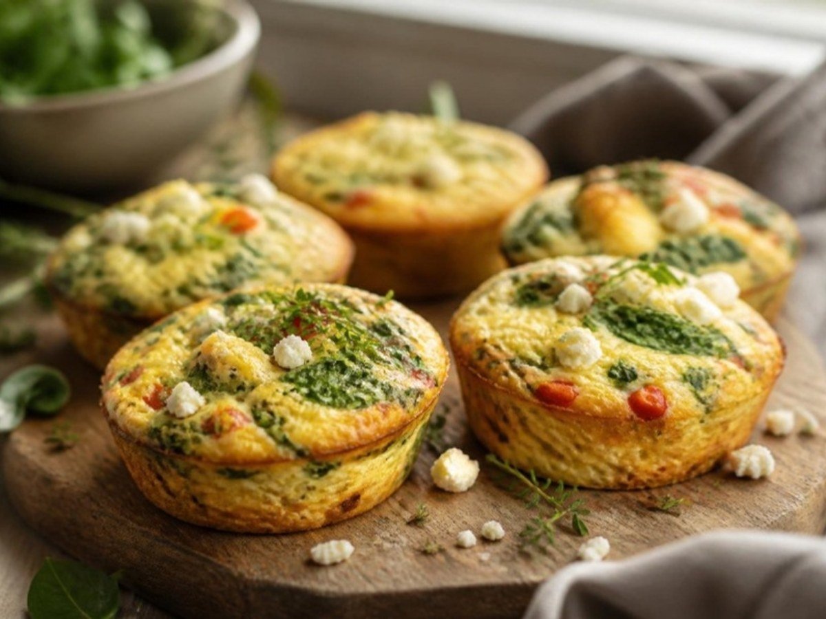 Spinach and Feta Egg Muffins (Meal-Prep Breakfast)
